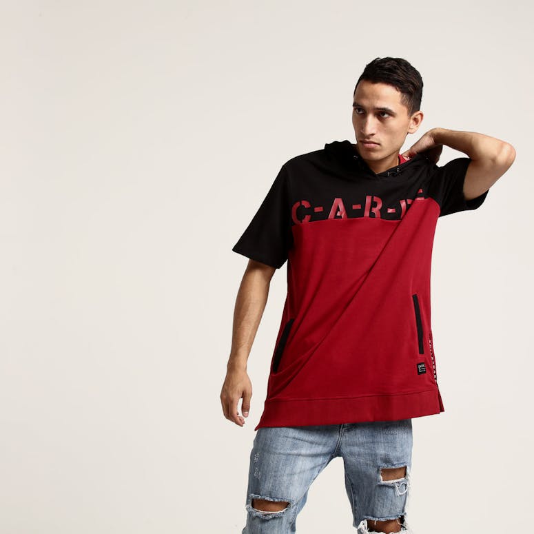 Carré Bataille Hoodie Crimson/Black
