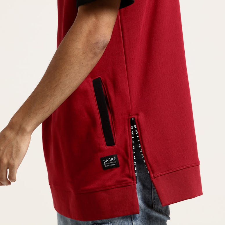 Carré Bataille Hoodie Crimson/Black