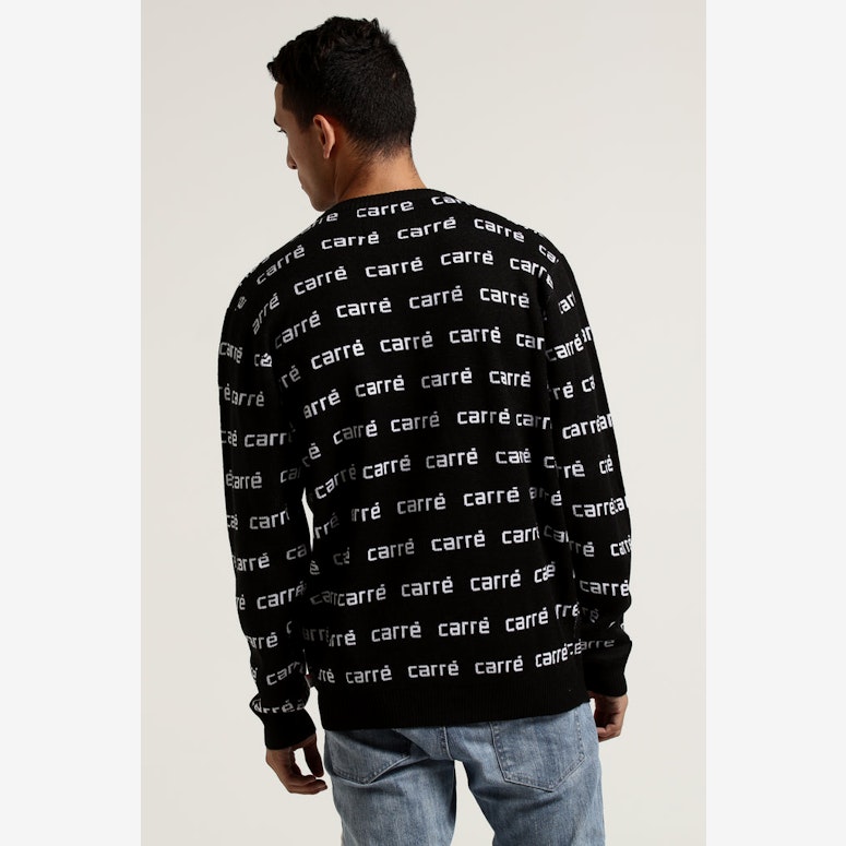 Carré Viera Knitted Jersey Crew Black