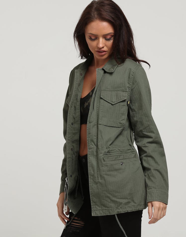 Alpha Industries Women's Revival Field Coat Olive