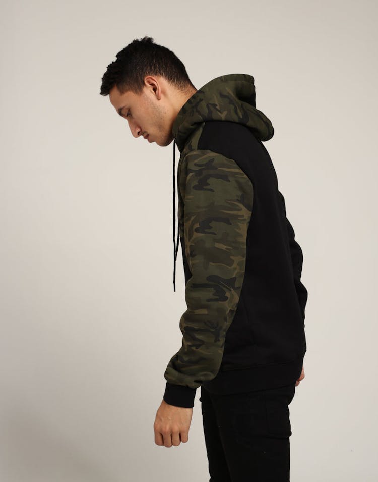Black Pyramid Blocks Hoodie Multi-Coloured