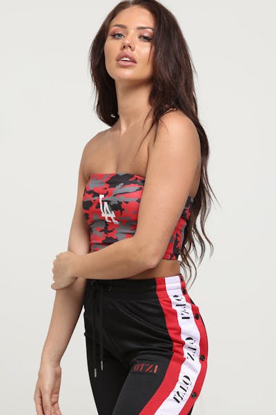 Majestic Athletic Women's Dodgers Bandeau Red Camo