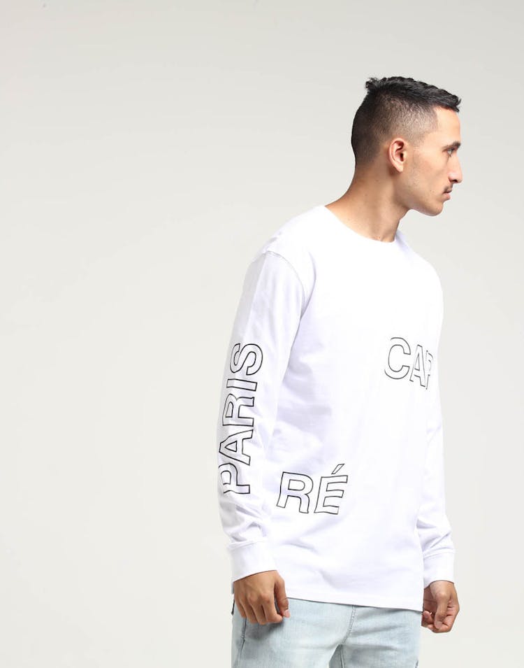 Carré Placement Divise LS Tee White