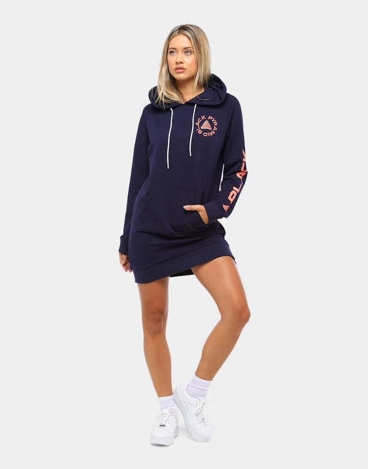 Black Pyramid Women's TC Drip Hoodie Dress Blue