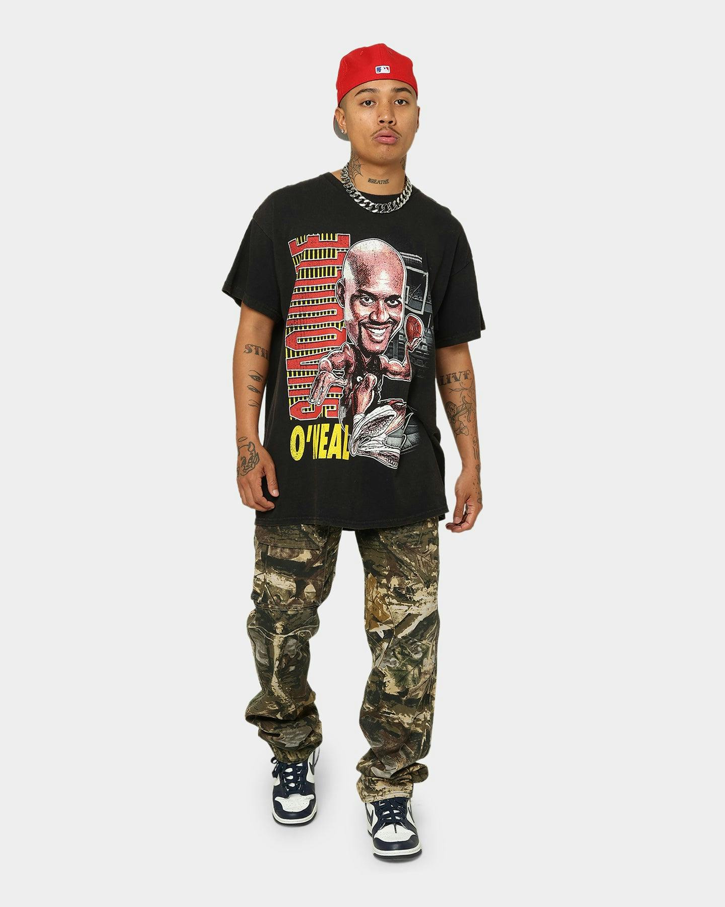 Goat Crew X Shaq Man of Steel Vintage T-Shirt Washed Black