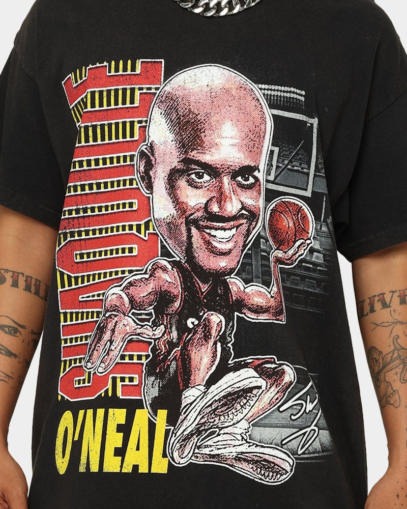 Goat Crew X Shaq Man of Steel Vintage T-Shirt Washed Black thumbnail - 2