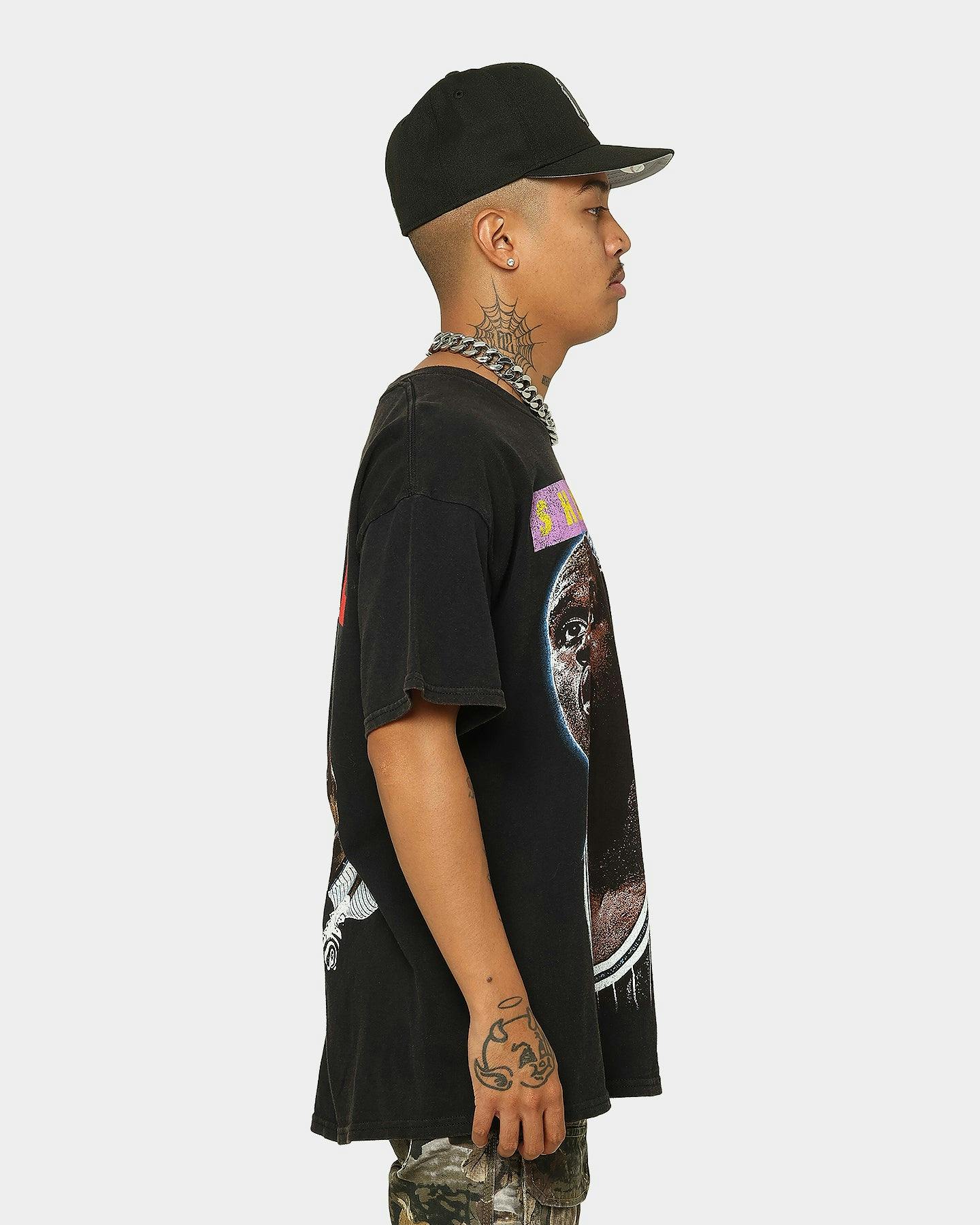 Goat Crew X Shaq Dunk Vintage T-Shirt Washed Black