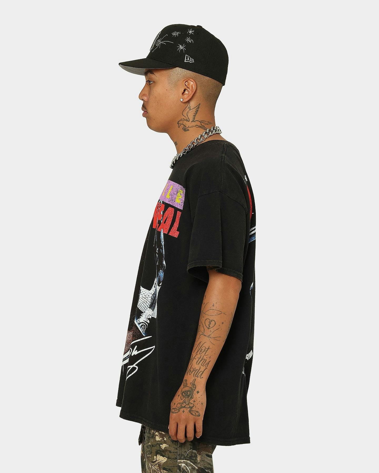 Goat Crew X Shaq Dunk Vintage T-Shirt Washed Black