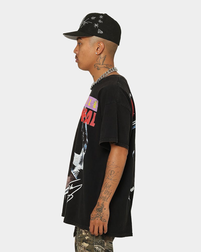 Goat Crew X Shaq Dunk Vintage T-Shirt Washed Black thumbnail - 7