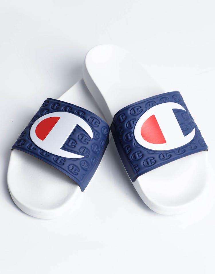 Champion Multi-Lido Slide White/Navy
