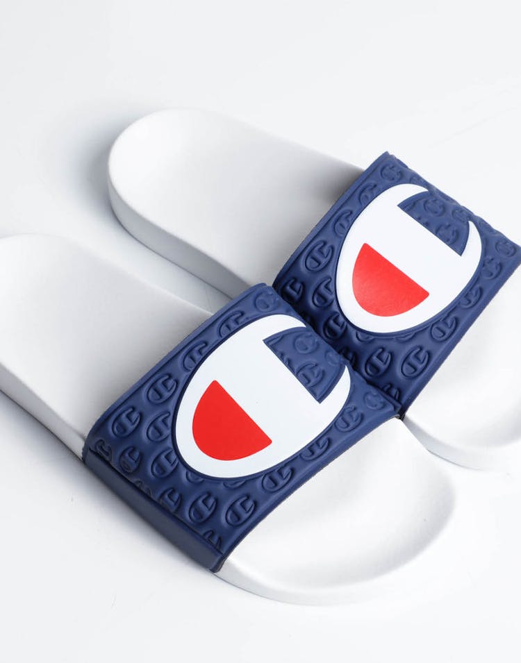 Champion Multi-Lido Slide White/Navy