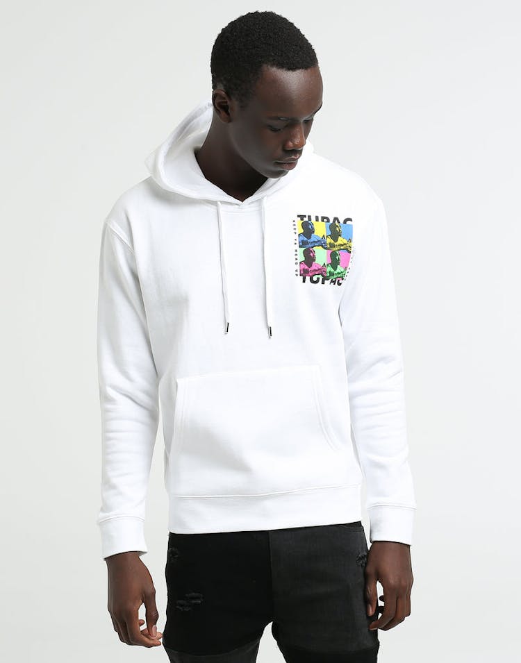 Tupac Keep Ya Head Up Hoodie White