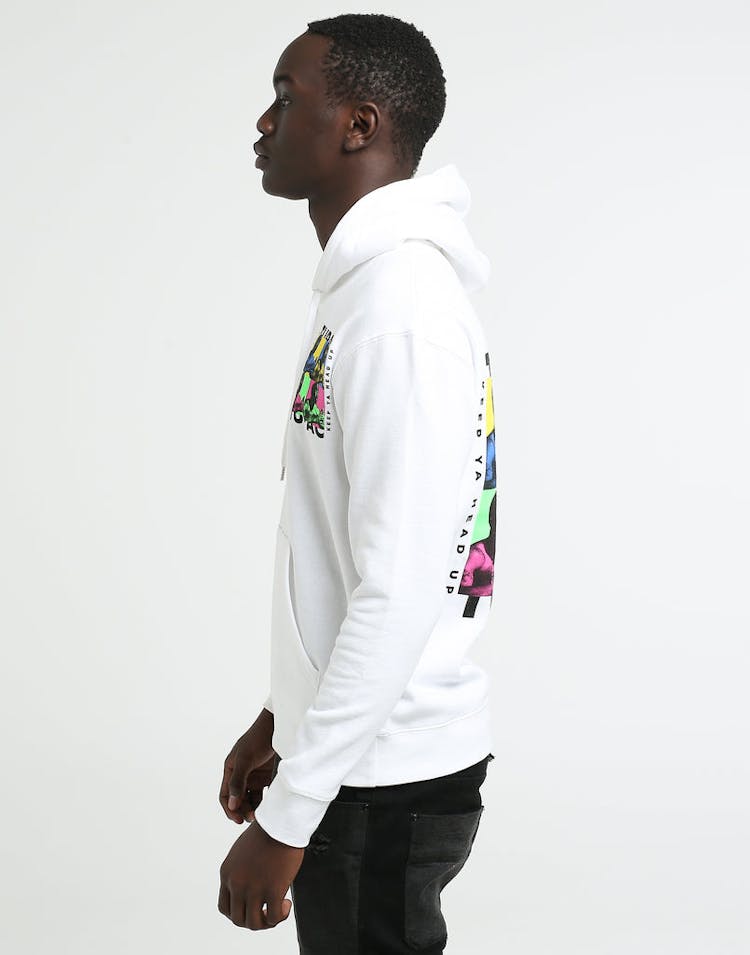 Tupac Keep Ya Head Up Hoodie White
