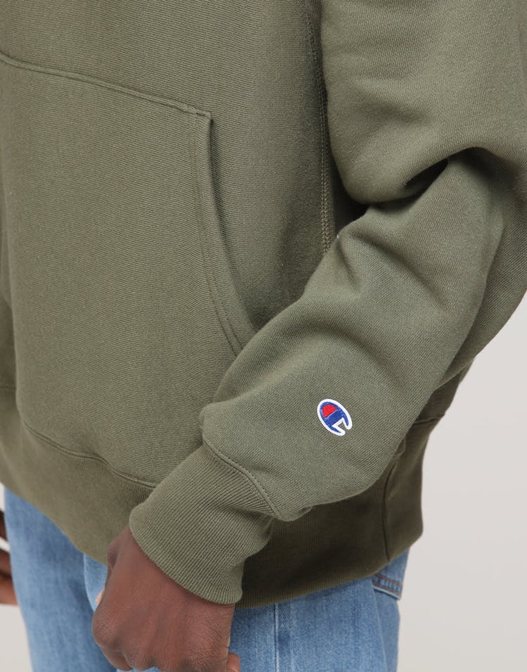 Champion Reverse Weave Hoodie Hiker Green