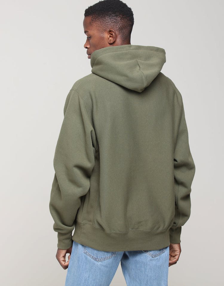 Champion Reverse Weave Hoodie Hiker Green