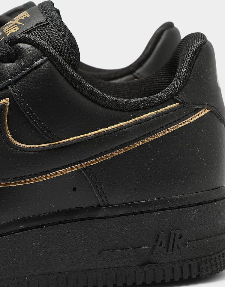 Nike Women's Air Force 1 '07 Essential Black/Gold/Black