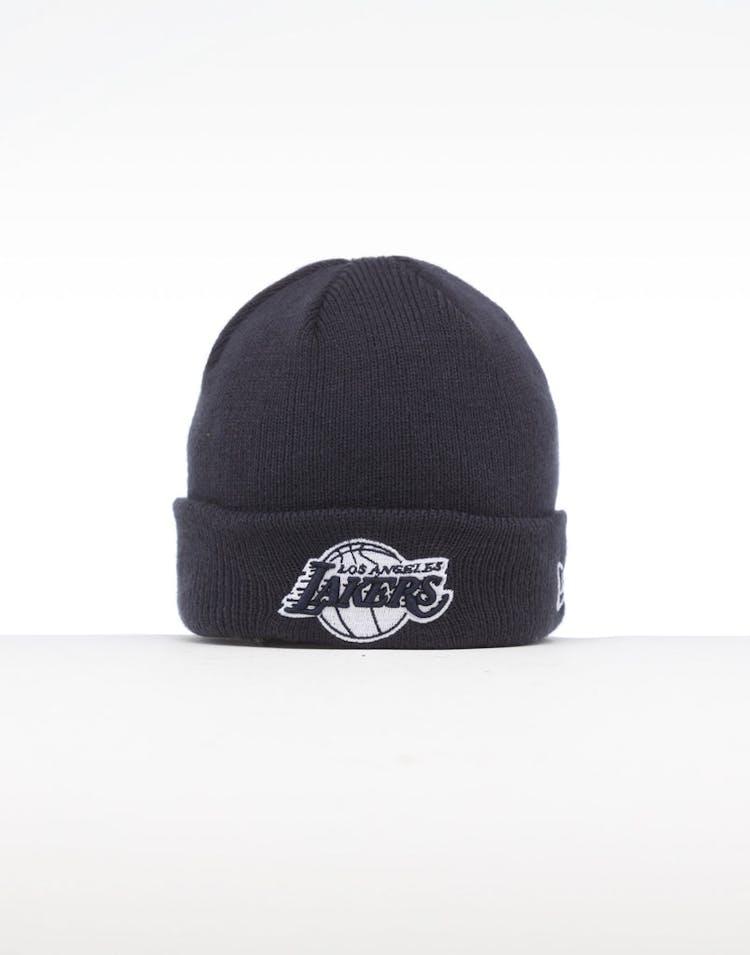 New Era Infant Los Angeles Lakers 6 Dart Cuff Beanie Navy/White