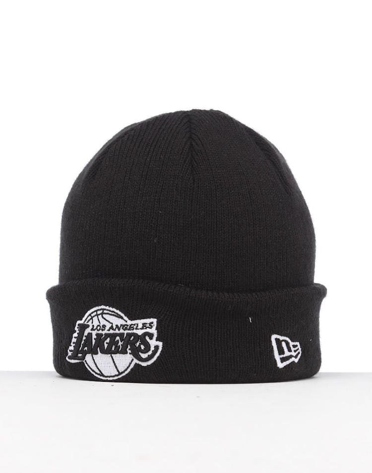 New Era Infant Los Angeles Lakers 6 Dart Cuff Beanie Black/White