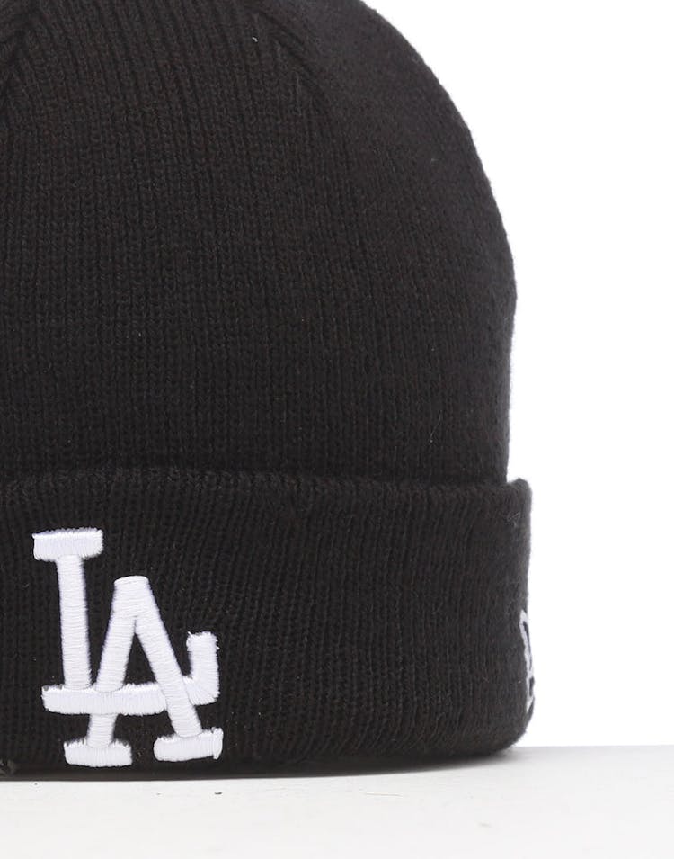 New Era Infant Los Angeles Dodgers 6 Dart Cuff Beanie Black/White