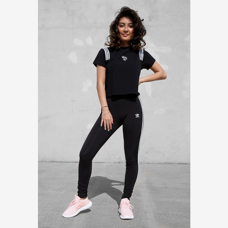 Adidas Originals Womens 3-Stripes Leggings Black