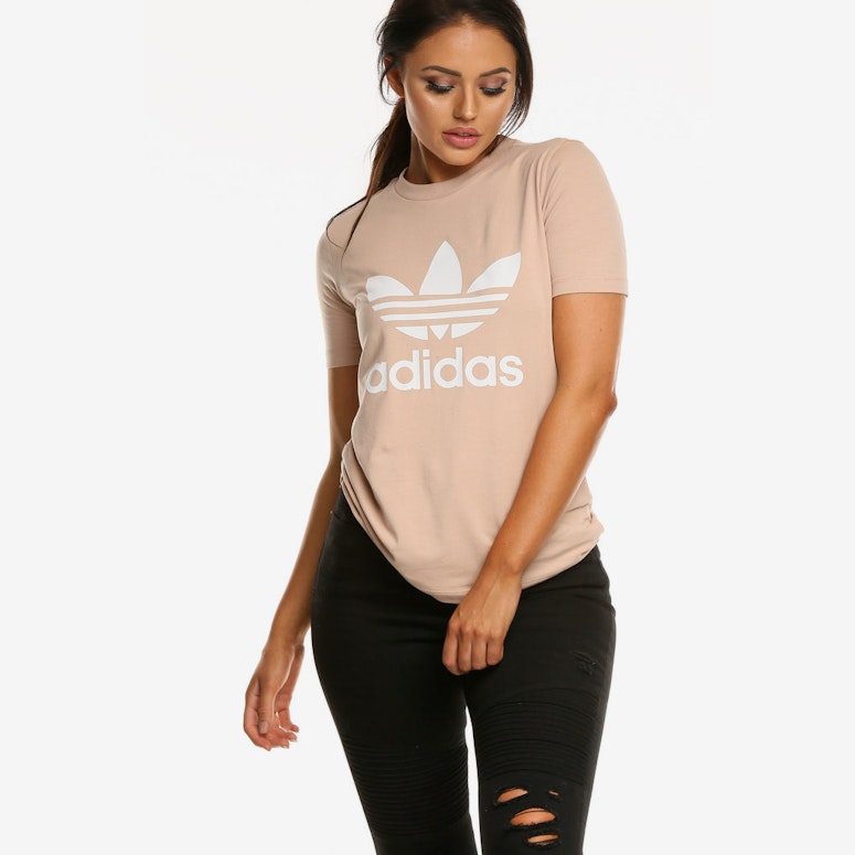 Adidas Women's Trefoil Tee Pink/White