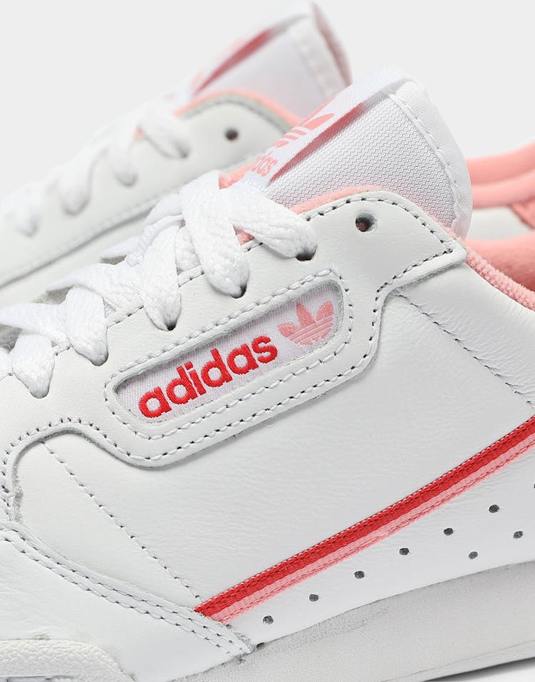 Adidas Women's Continental 80 White/Pink/Red