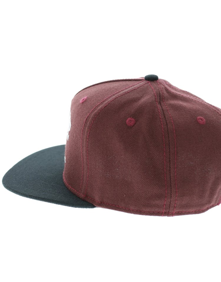 Cocaine & Caviar Snapback Burgundy/black