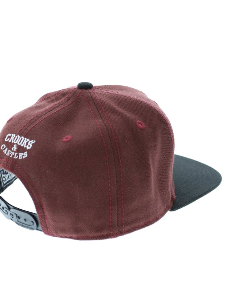 Cocaine & Caviar Snapback Burgundy/black