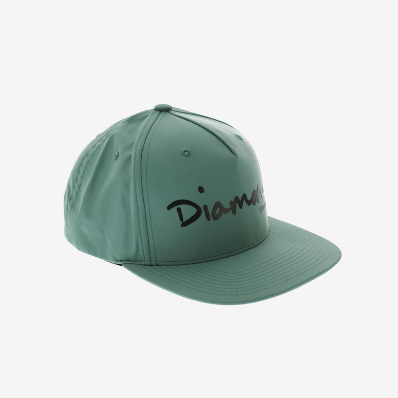 Diamond Supply OG Script Satin Snapback Green