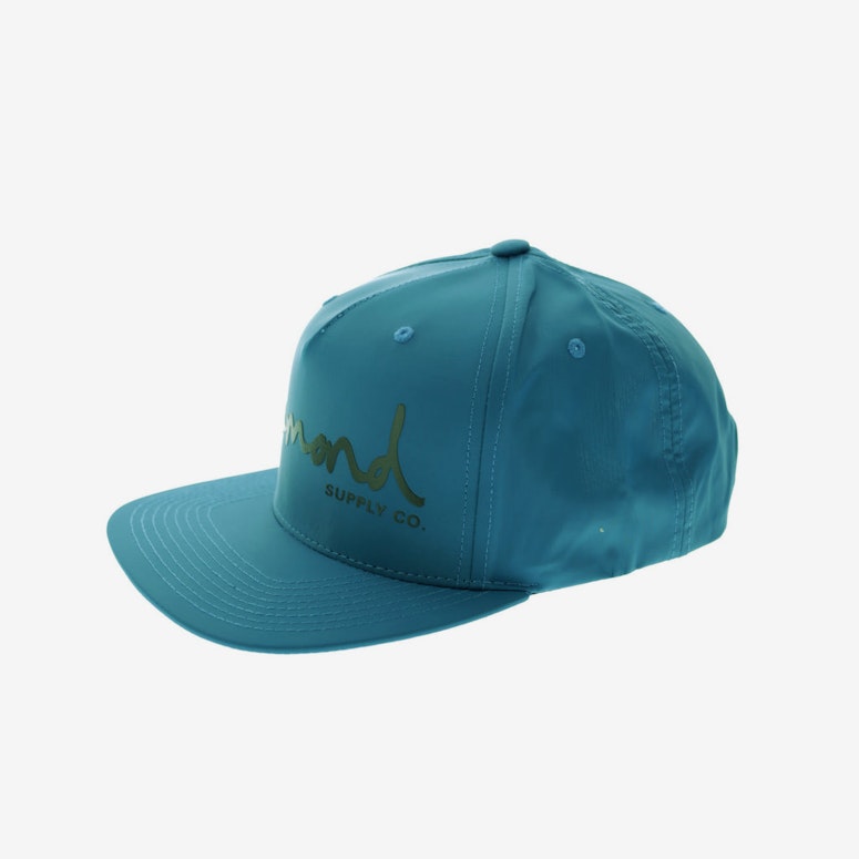 Diamond Supply OG Script Satin Snapback Teal