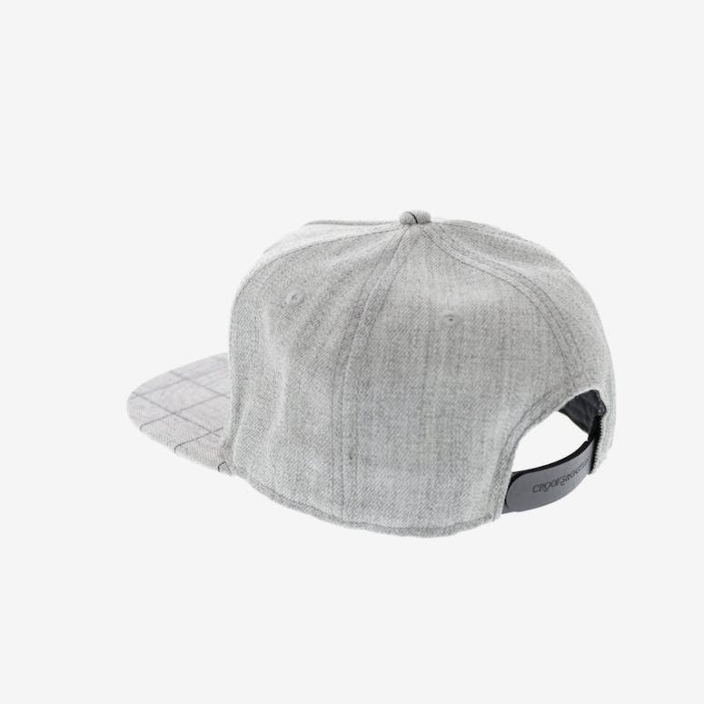 Crooks & Castles Hybrid C Grid Snapback Grey Speckle