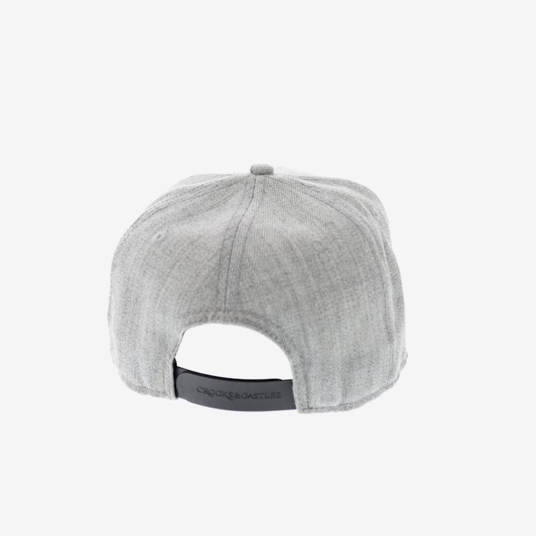 Crooks & Castles Hybrid C Grid Snapback Grey Speckle