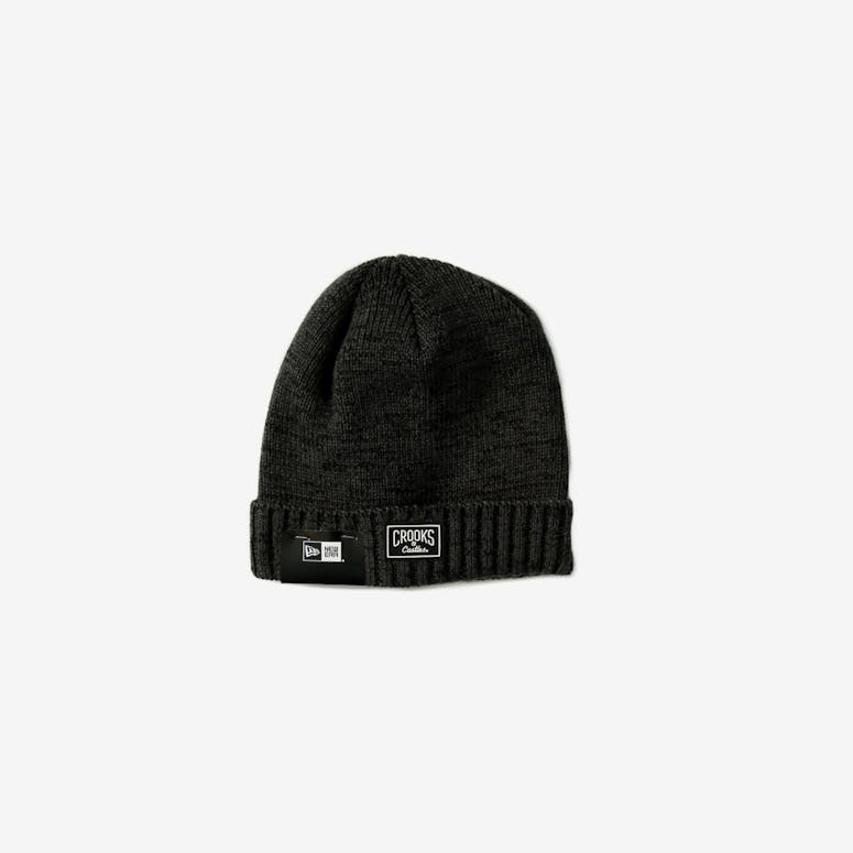 Crooks & Castles Logo Melange Beanie Black