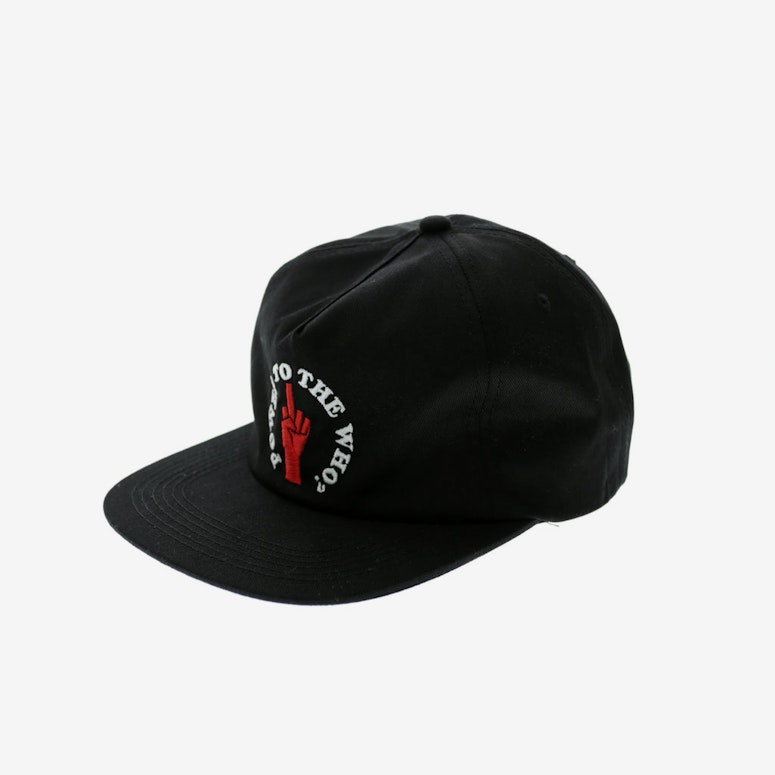 Middle Man 5 Panel Strapback Black