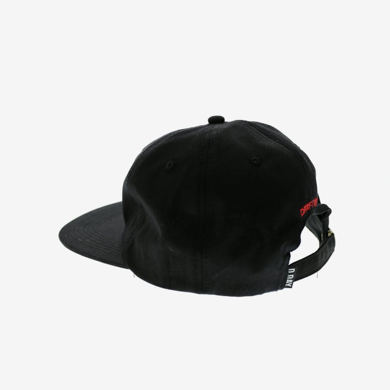 Middle Man 5 Panel Strapback Black