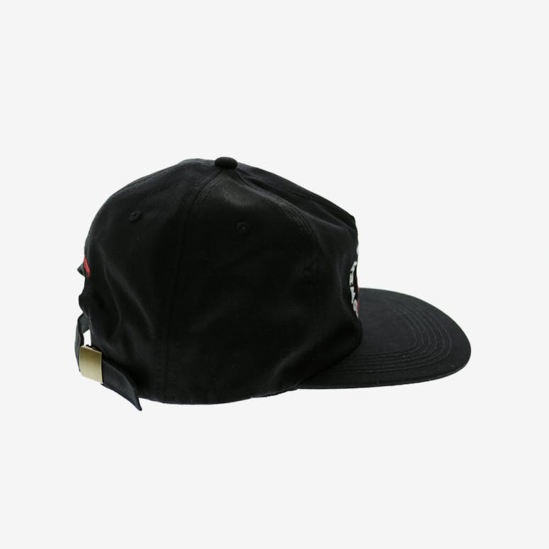 Middle Man 5 Panel Strapback Black