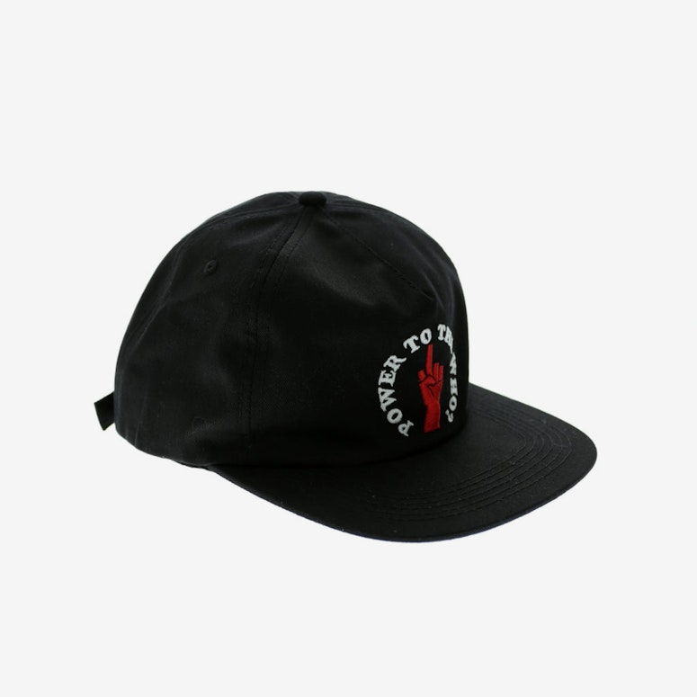 Middle Man 5 Panel Strapback Black