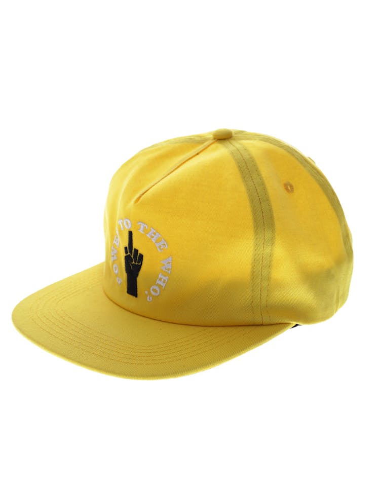Middle Man 5 Panel Strapback Yellow