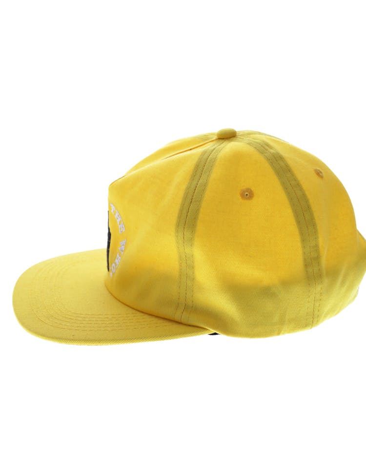 Middle Man 5 Panel Strapback Yellow