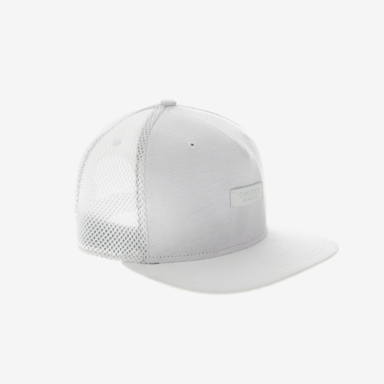 Crooks & Castles Metal Badge Strapback White