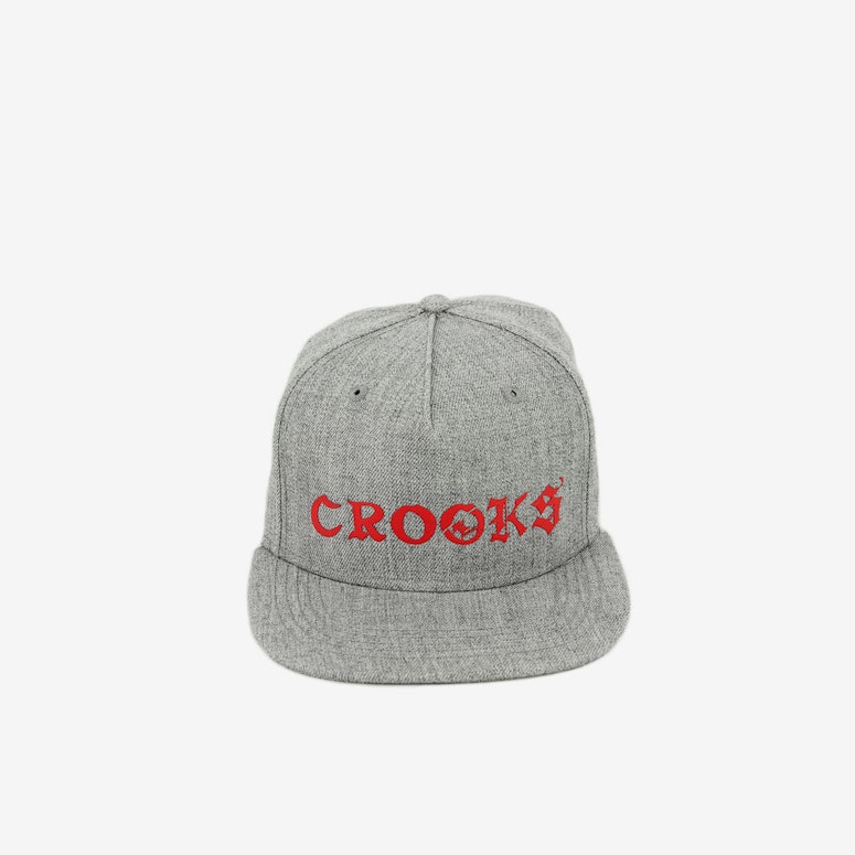 Crooks & Castles The Player Snapback Grey/Red