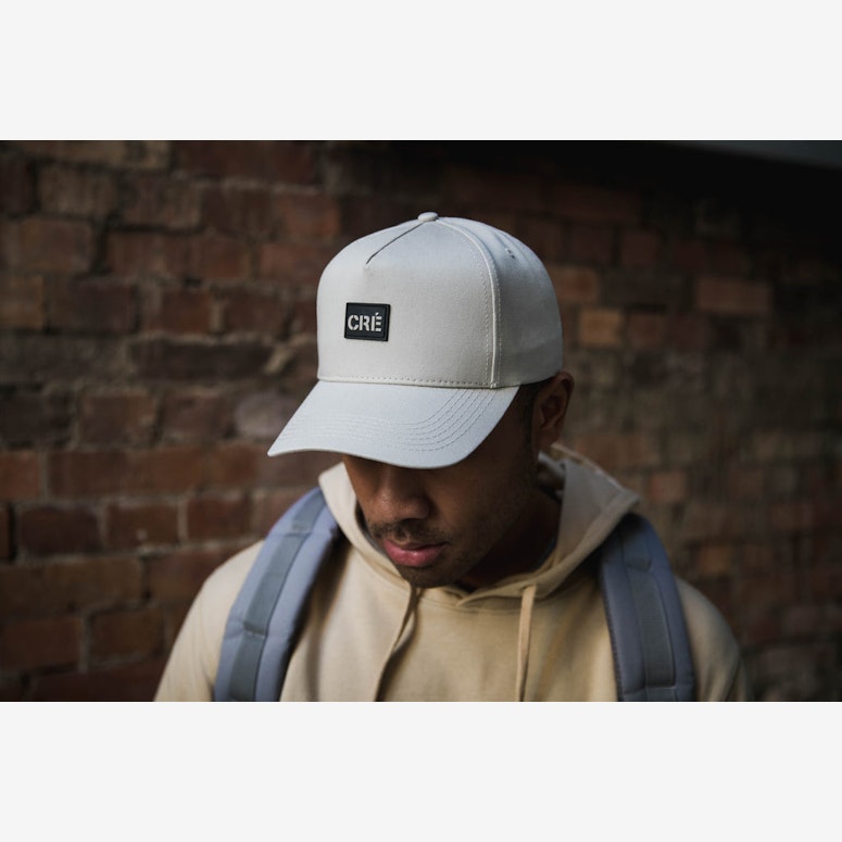 Carre Meilleur Rubber Badge Strapback Stone