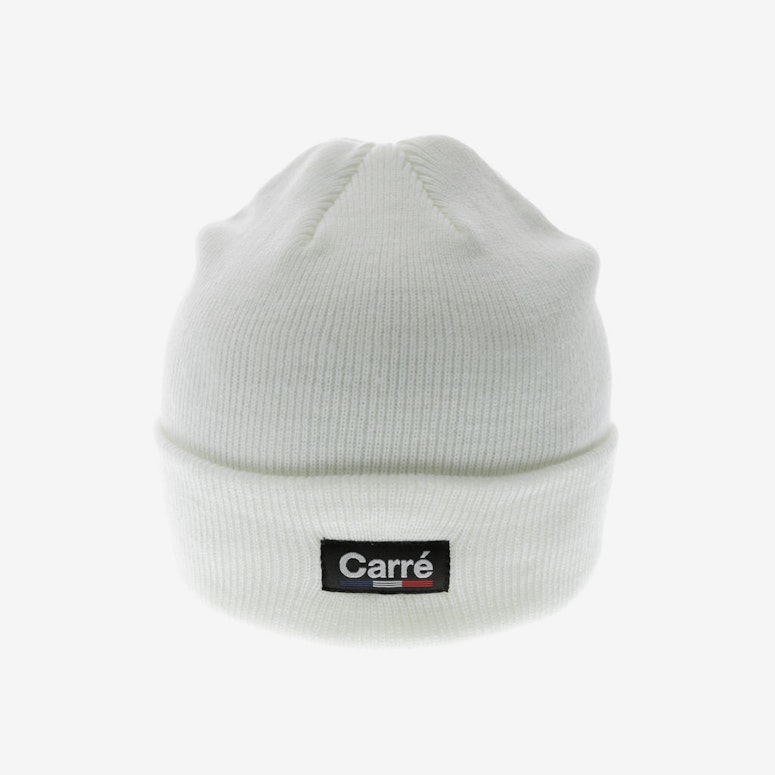Carré Marque Beanie White