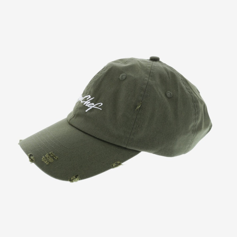 Dxpe Chef Distressed Logo Snapback Olive
