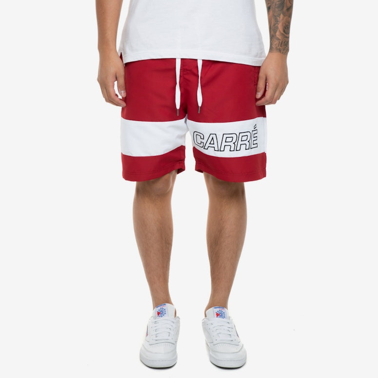 Carré Rue Track Short Crimson/White