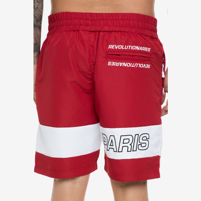 Carré Rue Track Short Crimson/White