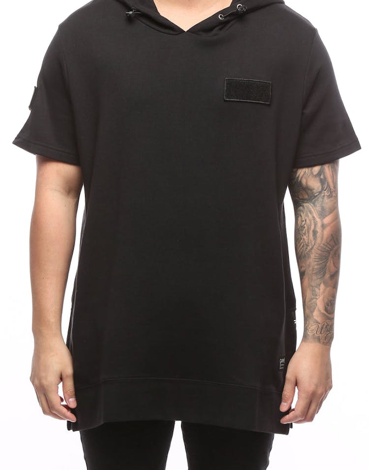 Carré Tactique SS Hoodie Black/Black