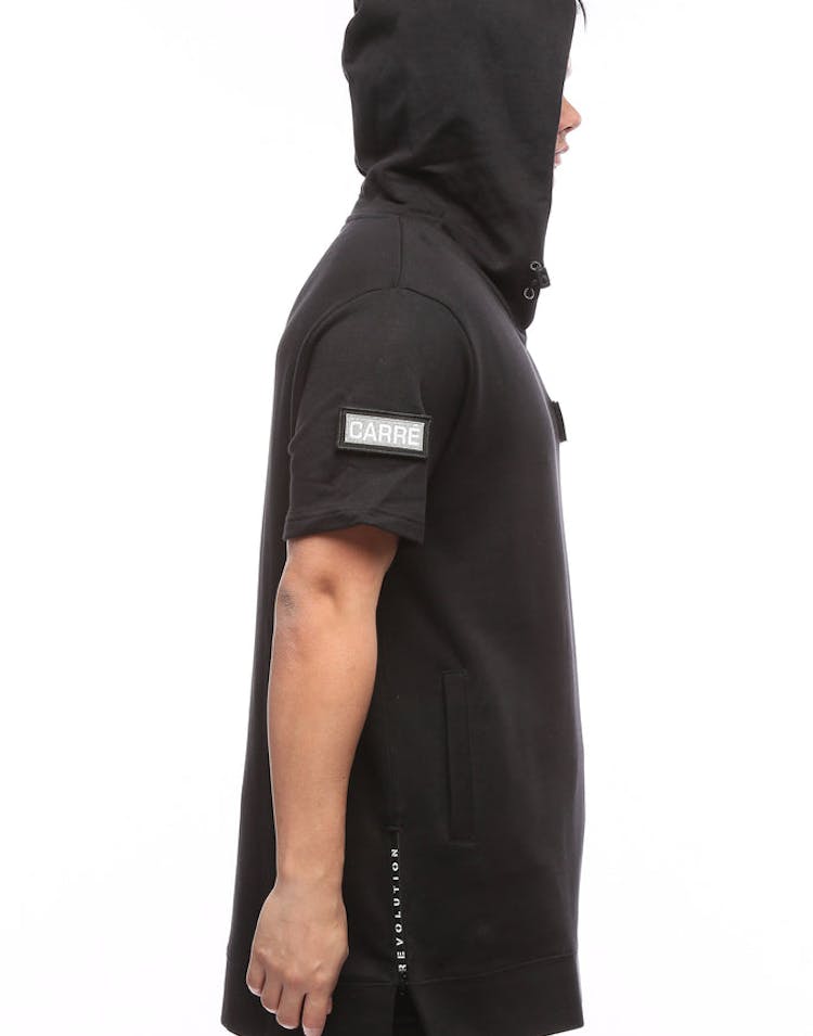 Carré Tactique SS Hoodie Black/Black