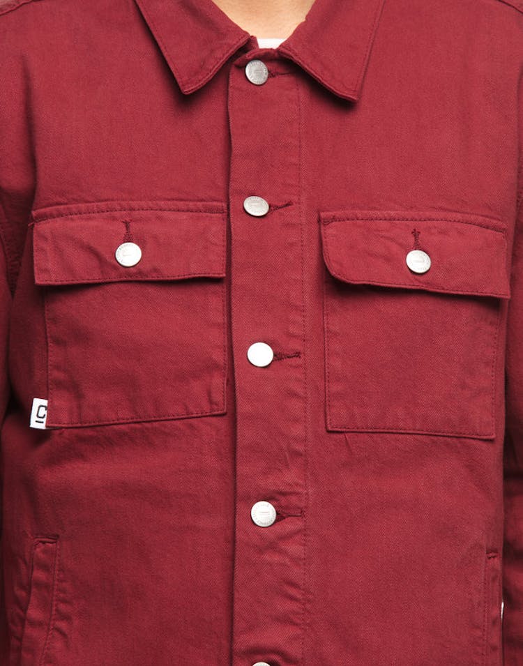 Carré Van Damme Denim Jacket Crimson