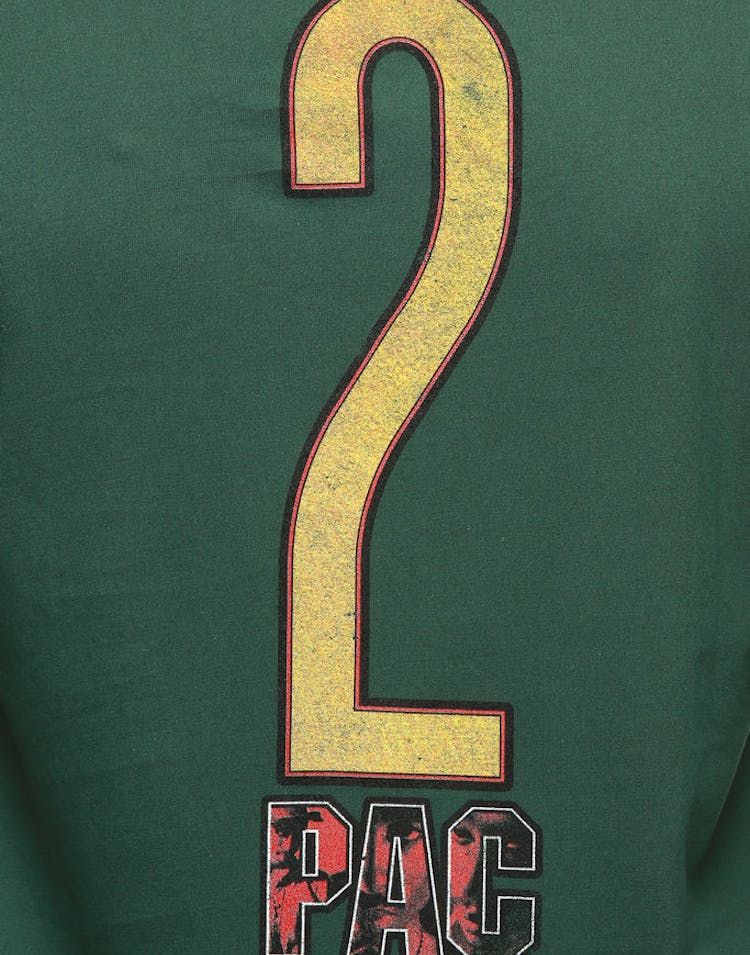 Tupac Life Goes On LS Tee Olive